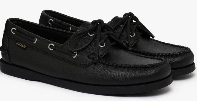 G.H. BASS JETTY II BOATER 2 EYE -BLACK
