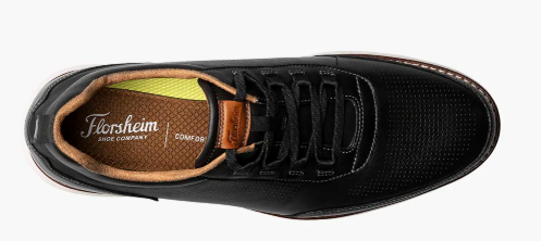 Florsheim Comfortech Launch Elastic Lace - Black