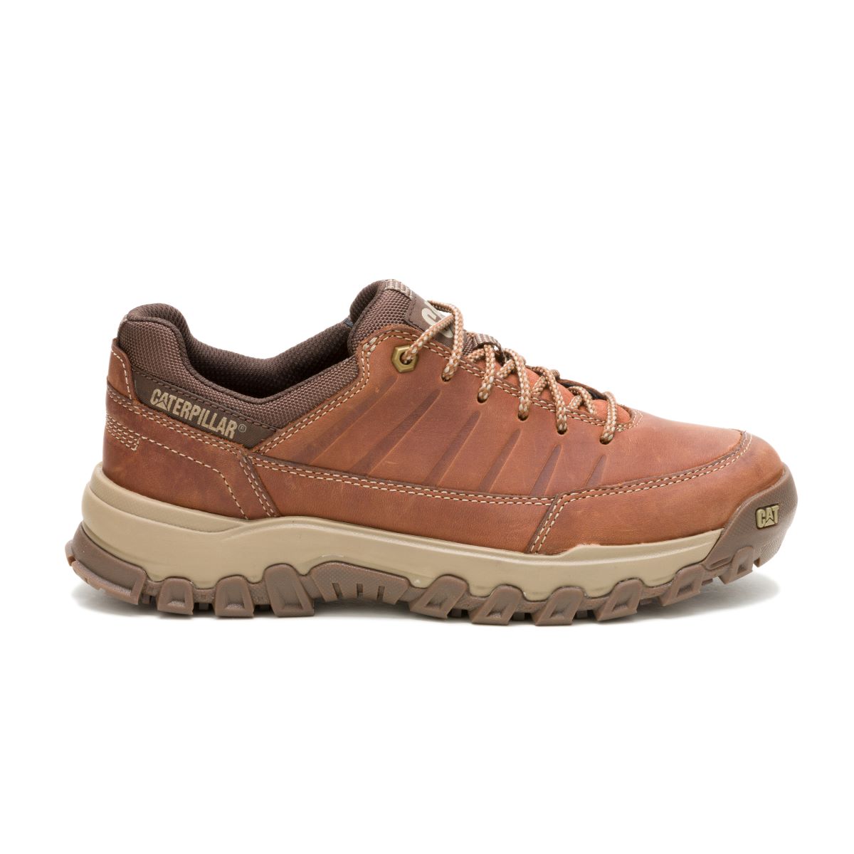 CATERPILLAR THRESHOLD REBOUND LOW LEATHER -BROWN