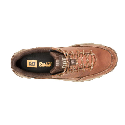 CATERPILLAR THRESHOLD REBOUND LOW LEATHER -BROWN