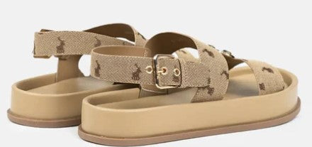 Polo Moulded Trim Sandal - Stone