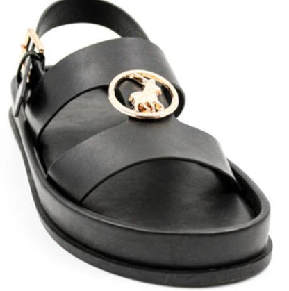 Polo Moulded Trim Sandal - Black