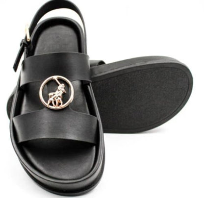 Polo Moulded Trim Sandal - Black