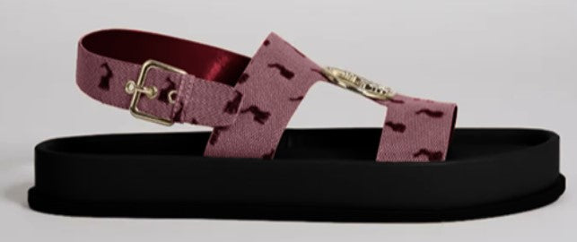 Polo Moulded Trim Sandal - Burgundy