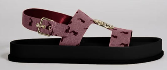 Polo Moulded Trim Sandal - Burgundy