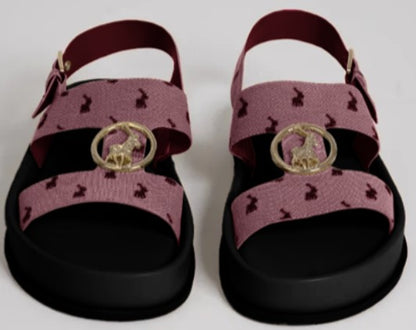 Polo Moulded Trim Sandal - Burgundy