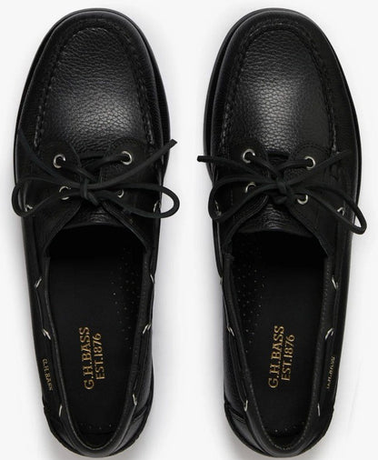 G.H. BASS JETTY II BOATER 2 EYE -BLACK