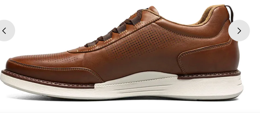 Florsheim Comfortech Launch Elastic Lace - Cognac