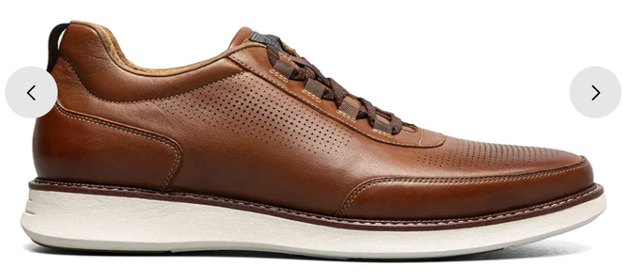 Florsheim Comfortech Launch Elastic Lace - Cognac