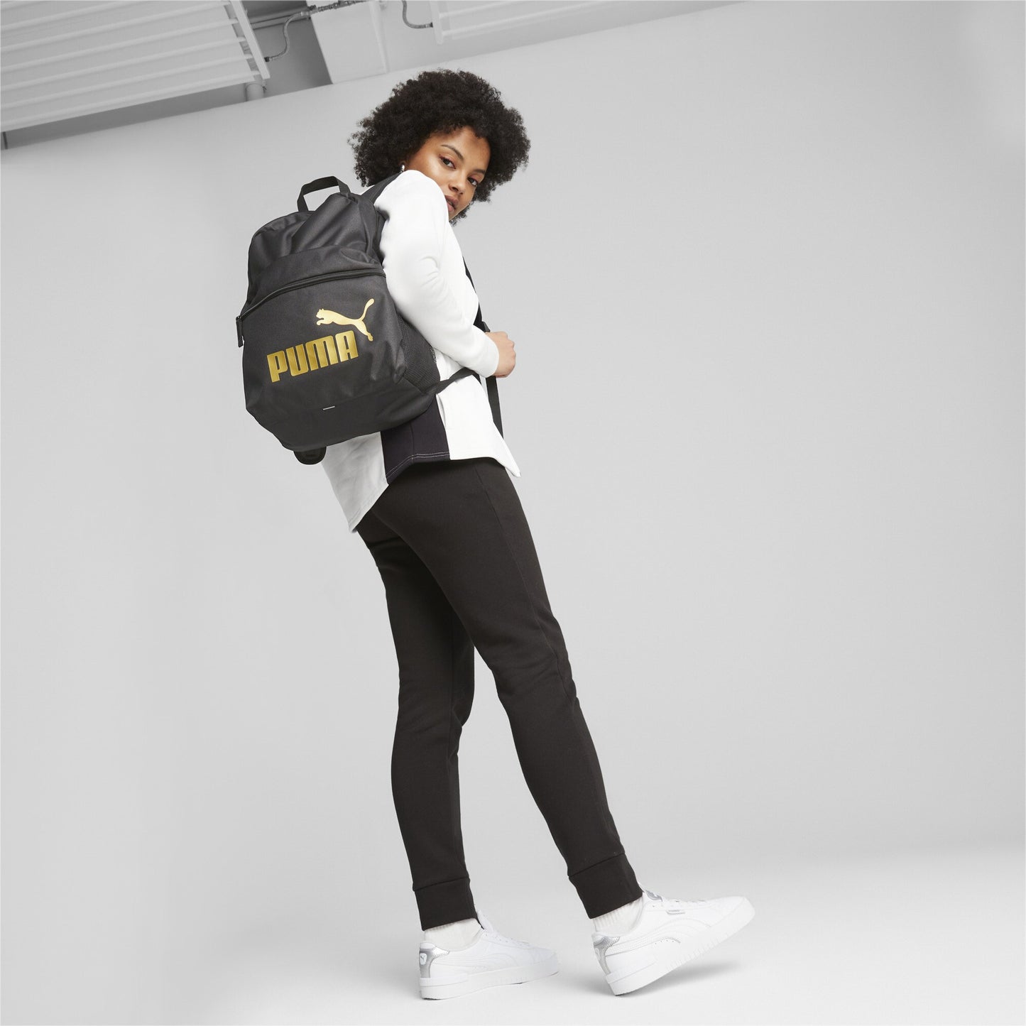 PUMA Phase Backpack - PUMA Black-Golden Logo