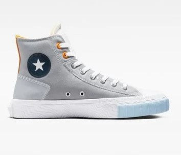 CHUCK TAYLOR ALT STAR FUTURE METALS HIGH TOP - GREY / WHITE/SUN RAY