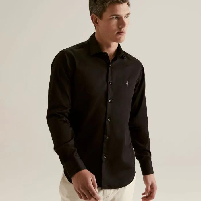 Mens Custom Fit Greig Shirt - Black
