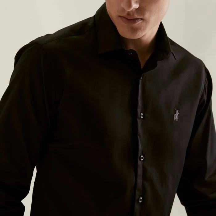 Mens Custom Fit Greig Shirt - Black