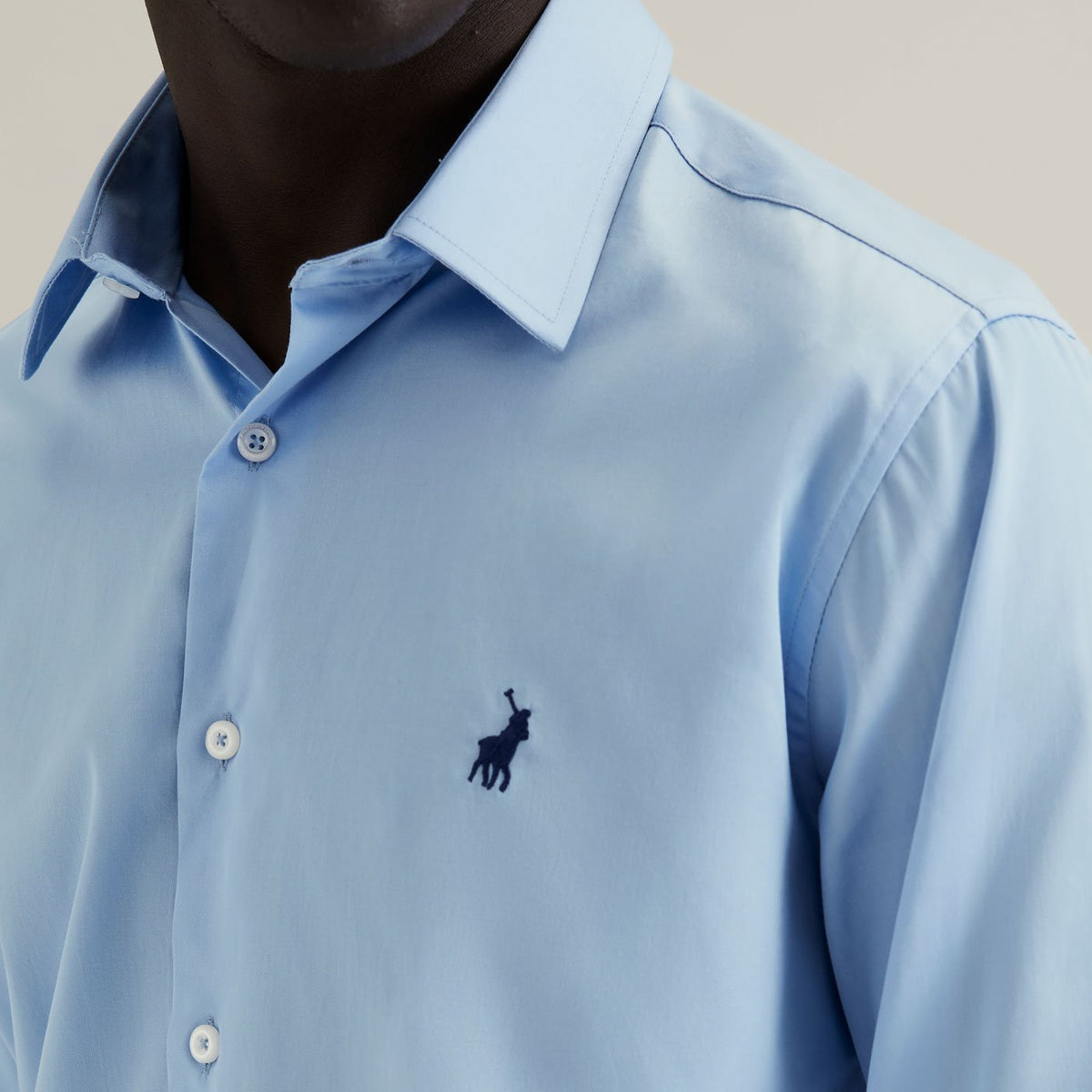 Mens Custom Fit Greig Shirt - Light Blue