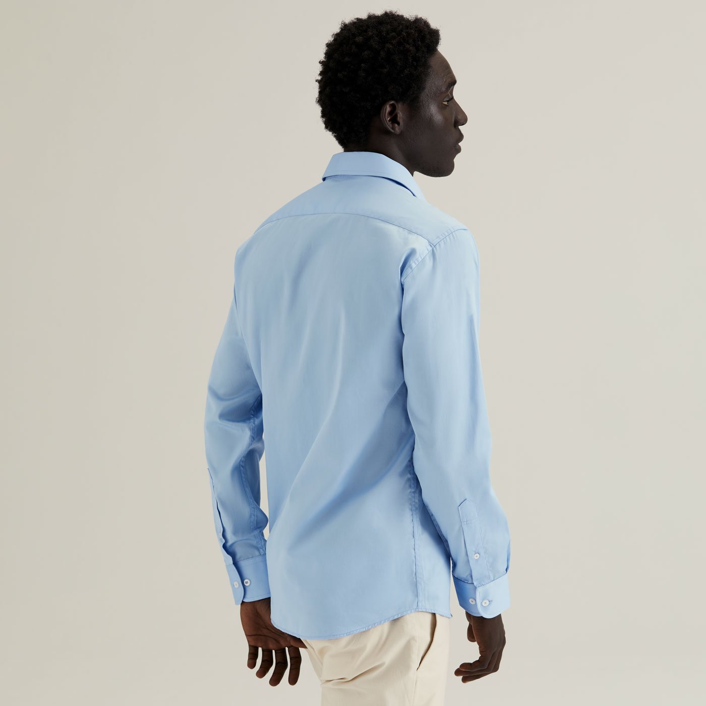 Mens Custom Fit Greig Shirt - Light Blue