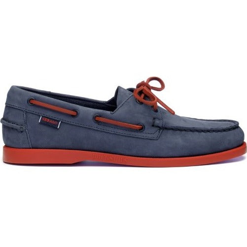 DOCKSIDES PORTLAND NUBUCK - BLUE NAVY RED