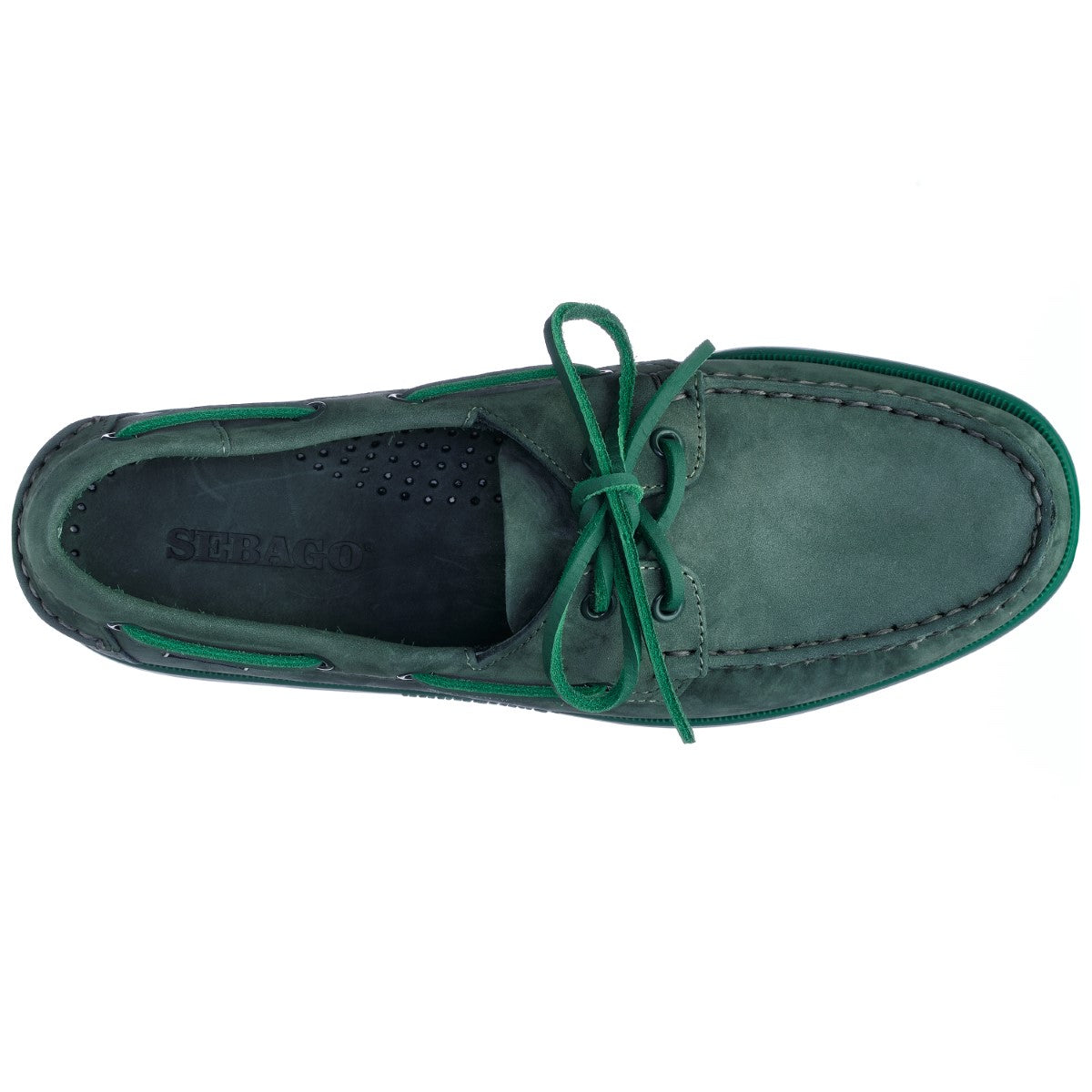 DOCKSIDES PORTLAND NUBUCK - INDIGO-GREEN FOREST